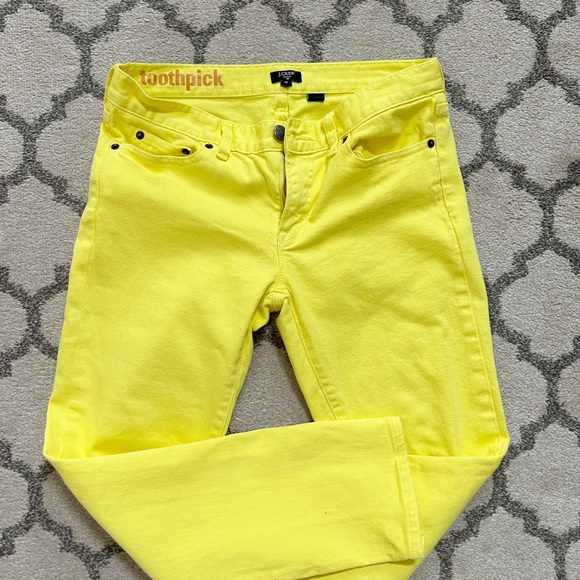 J.crew toothpick yellow jeans - Picture 3 of 6